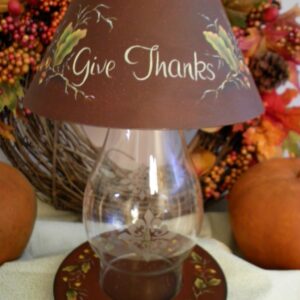 Fall Hurricane Lamp