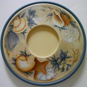 Sea Shell & Sea Holly Candle Holder