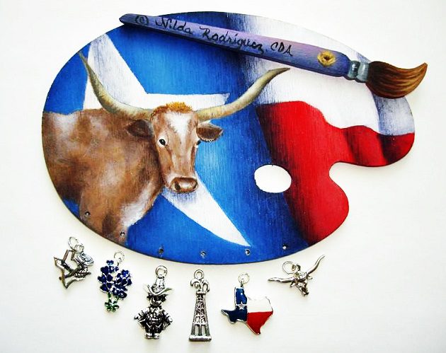 Texas Longhorn and Flag Packet Only