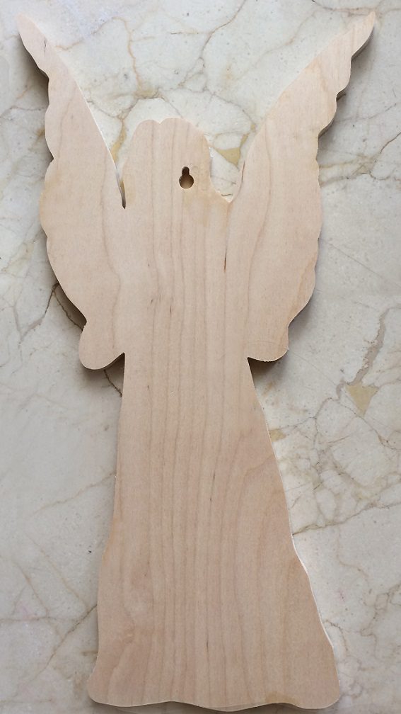 Angel Wood with Fabric - Image 2