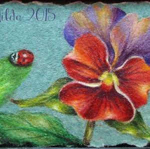 Red & Purple Pansy
