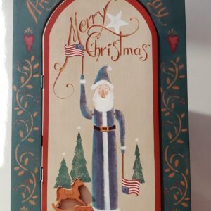 Stenciled Santa