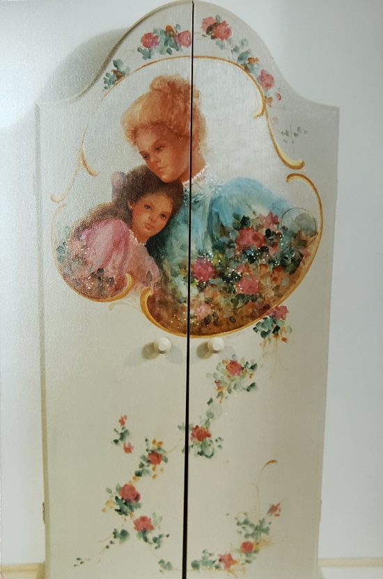 Jewelry Cabinet w / Mother & Child