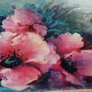 Pink Poppies on a Glove Box