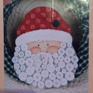 Button Claus Wreath
