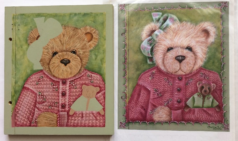 Treasured Memories Bear Album (unfinished kit)